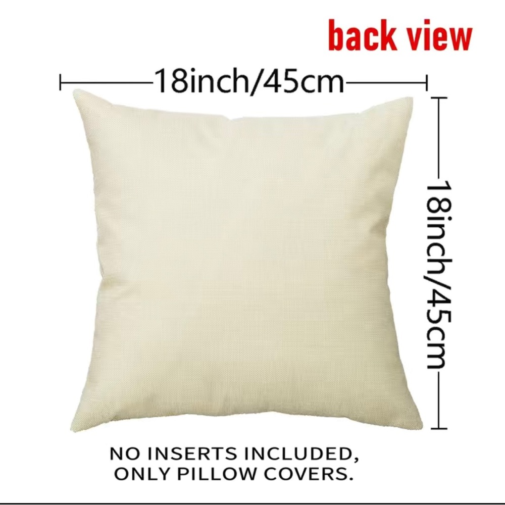 ๐HP 10/15/23 4Pc Fall-Themed Decorative Pillow Cases 18โ x 18โ - No Inserts Inc - Picture 5 of 6